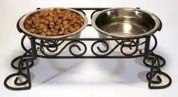 Scroll Work Stainless Steel Double Diner 1-quart
