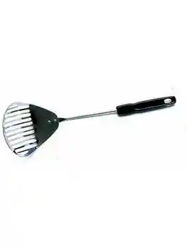 Chrome Litter Scoop W Plastic Handle