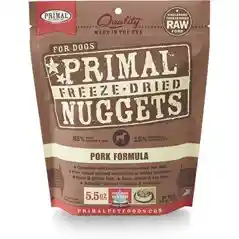 Freeze-dried Nuggets Grain Free Pork Formula Complete Diet Dog Food 5.5-oz