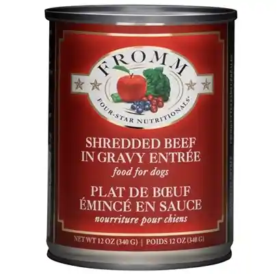 Four Star Shredded Beef In Gravy Entree Canned Dog Food 12-oz