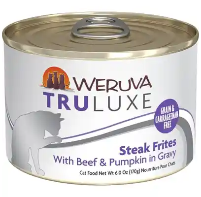 Truluxe Steak Frites With Beef & Pumpkin In Gravy Canned Cat Food 6-oz