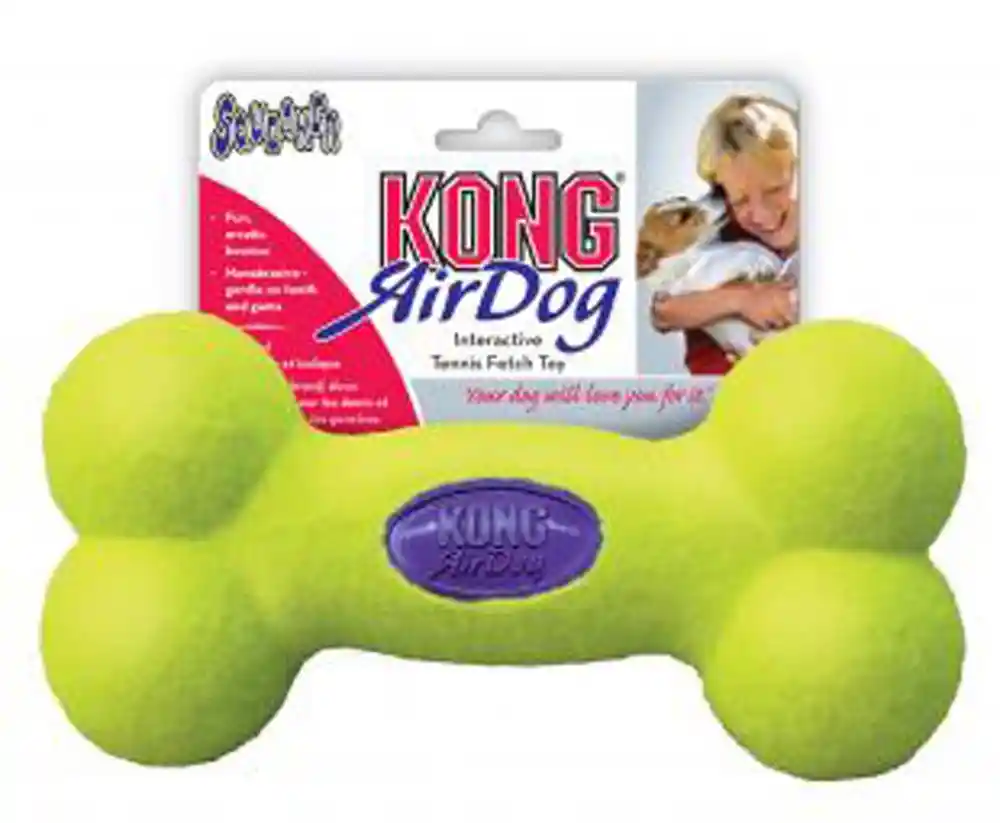 Air Kong Squeaker Bone Medium Yellow