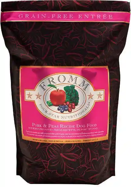 Four Star Grain Free Pork & Peas Dry Dog Food 26-lb