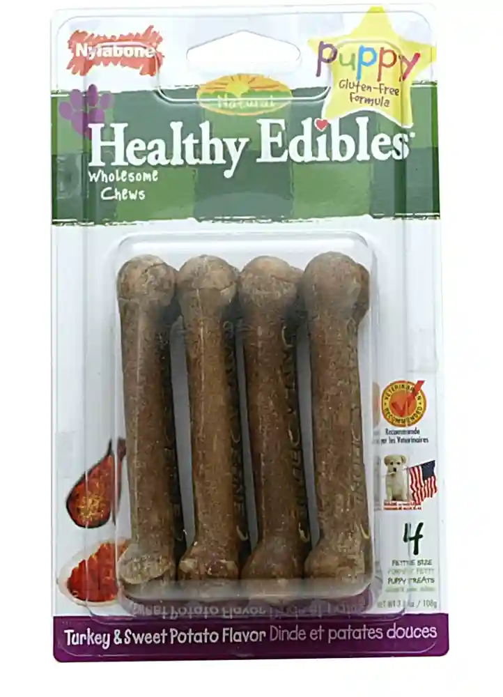 Puppy Edible Sweet Potato/turkey 4 Pk