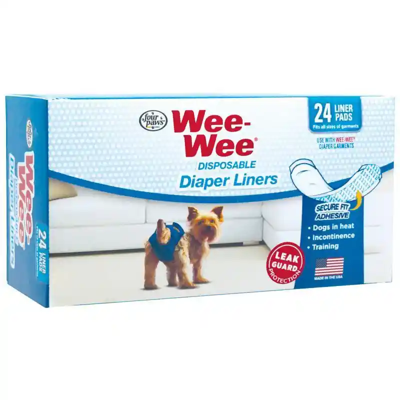 Wee Wee Diaper Garment Pads 24 Count