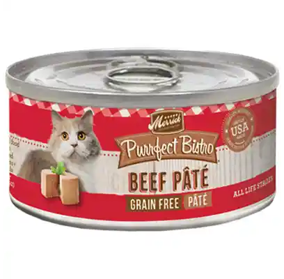 Purrfect Bistro Beef Pate Grain-free Canned Cat Food 3-oz