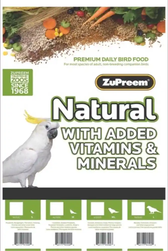 Zupreem Natural Medium/large 20 Lbs