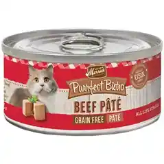 Purrfect Bistro Beef Pate Grain-free Canned Cat Food 3-oz