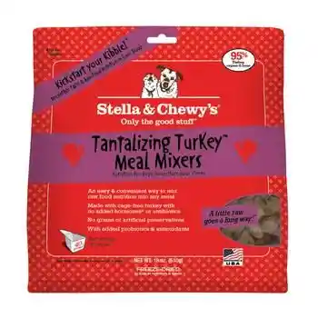 Meal Mixers Freeze Dried Raw Tantalizing Turkey Grain Free Dog Food Topper 18-oz