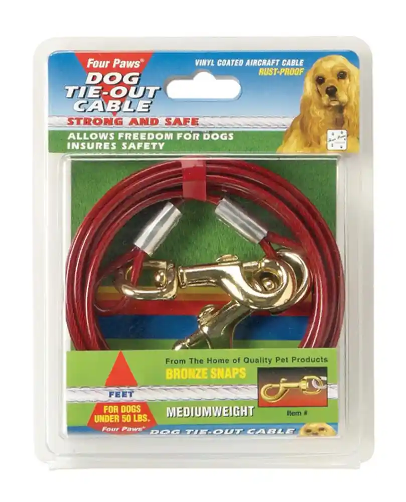 Cable Tieout 950lb 15' Red