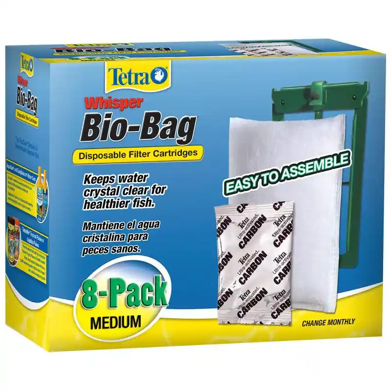 DISC Tetra Catridge Bio Bag Medium 8 Pk
