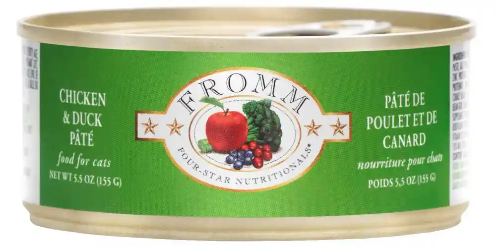Four Star Grain Free Chicken & Duck Pate Canned Cat Food 5-oz