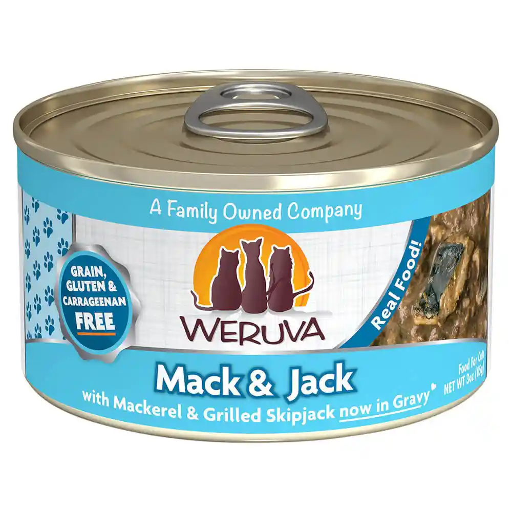 Mack & Jack With Mackerel & Grilled Skipjack Canned Cat Food 3-oz