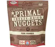 Freeze-dried Nuggets Grain Free Pork Formula Complete Diet Dog Food 14-oz