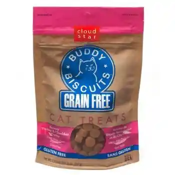 Buddy Biscuits Grain Free Turkey & Cheddar Cat Treats 3-oz