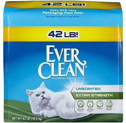 Everclean Extra Strength Unscented Litter 42 Lbs