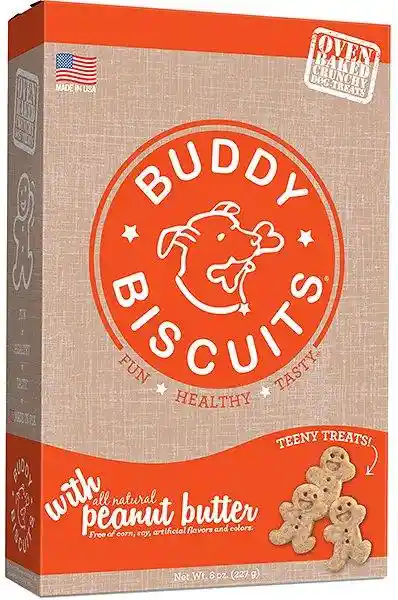 Buddy Biscuits Oven Baked Teeny Treats Peanut Butter Dog Treats 8-oz