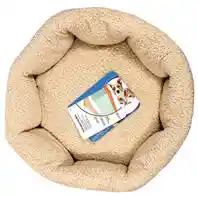 Self Warming Cat Bed Spice/creme 19"