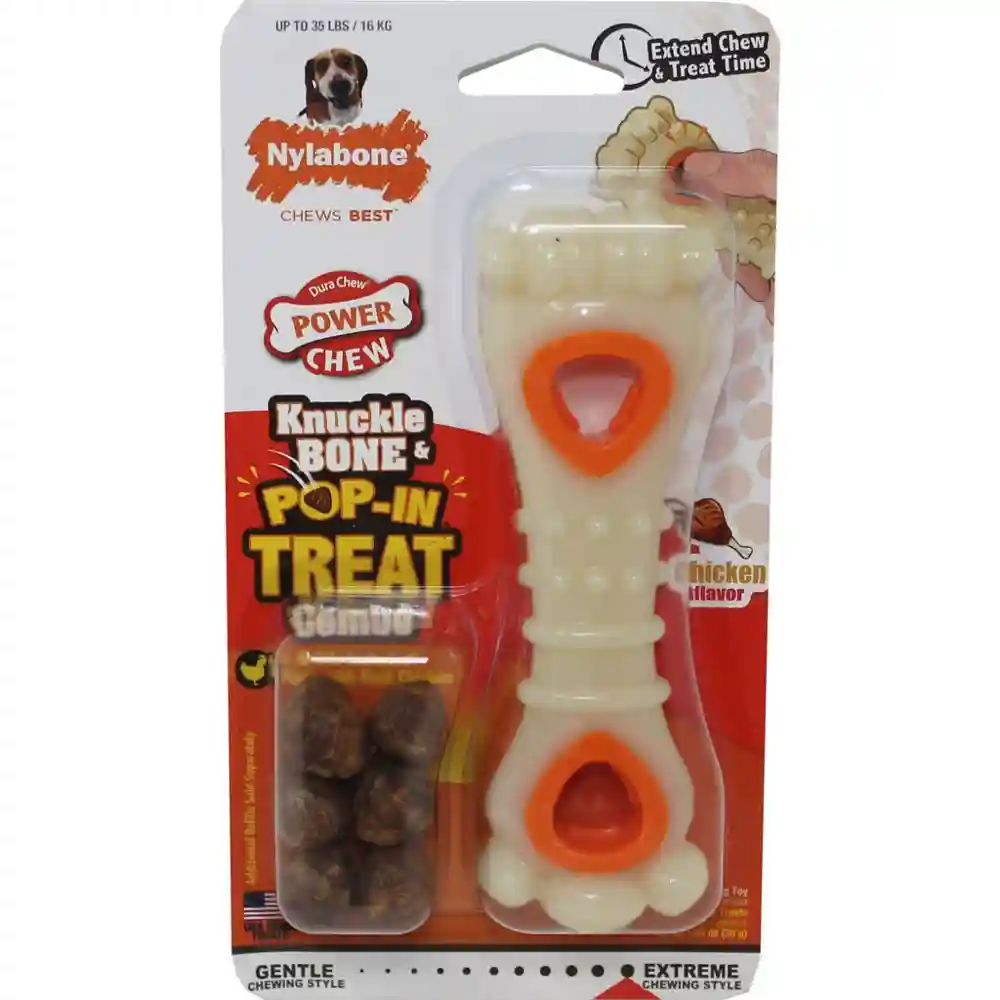 Power Chew Knuckle Bone & Pop-in Treat Combo