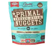 Raw Frozen Feline Chicken & Salmon Formula Nuggets Cat Food 3-lb