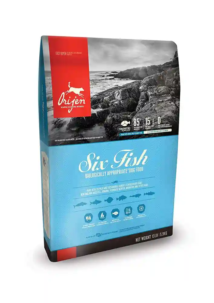 Dry Dog Food, Six Fish, Biologically Appropriate & Grain Free 13-lb