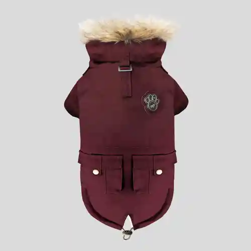 Size 12 Army Parka - Deep Red;