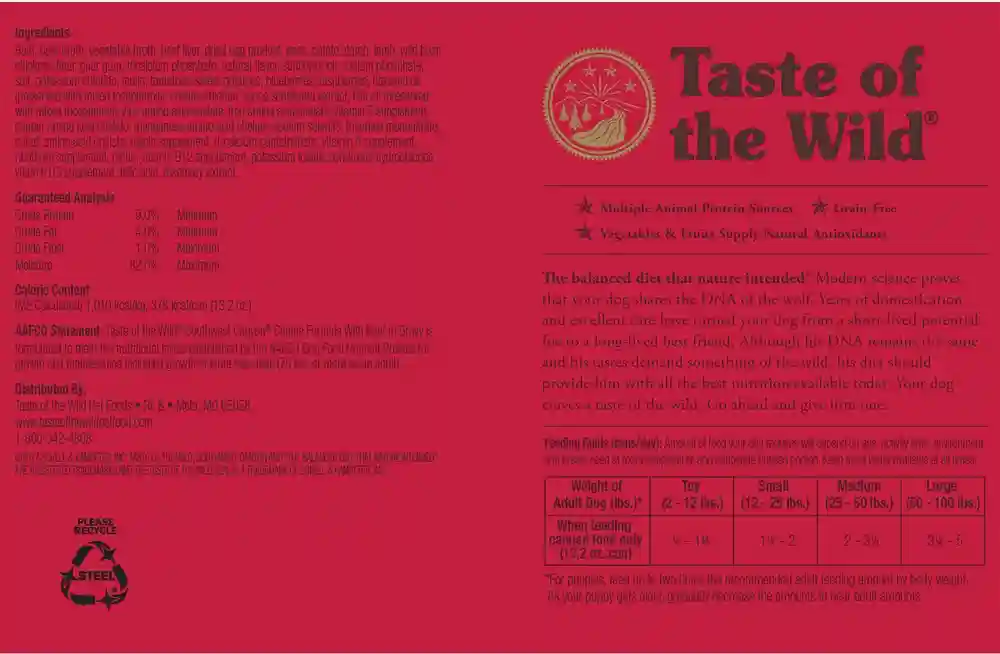 Southwest Canyon Grain-free Canned Dog Food 13.2-oz
