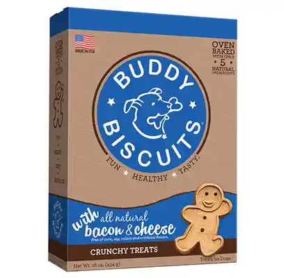 Buddy Biscuits Oven Baked Bacon & Cheese Dog Treats 16-oz