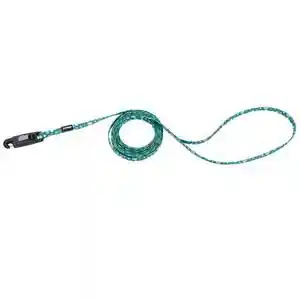 Patterned Dog Leash With E-z Snap®, Green Dots, 3/8" X 06'