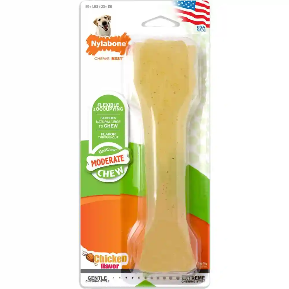 Nylabone Flexichew Chicken Flavored Bone Souper