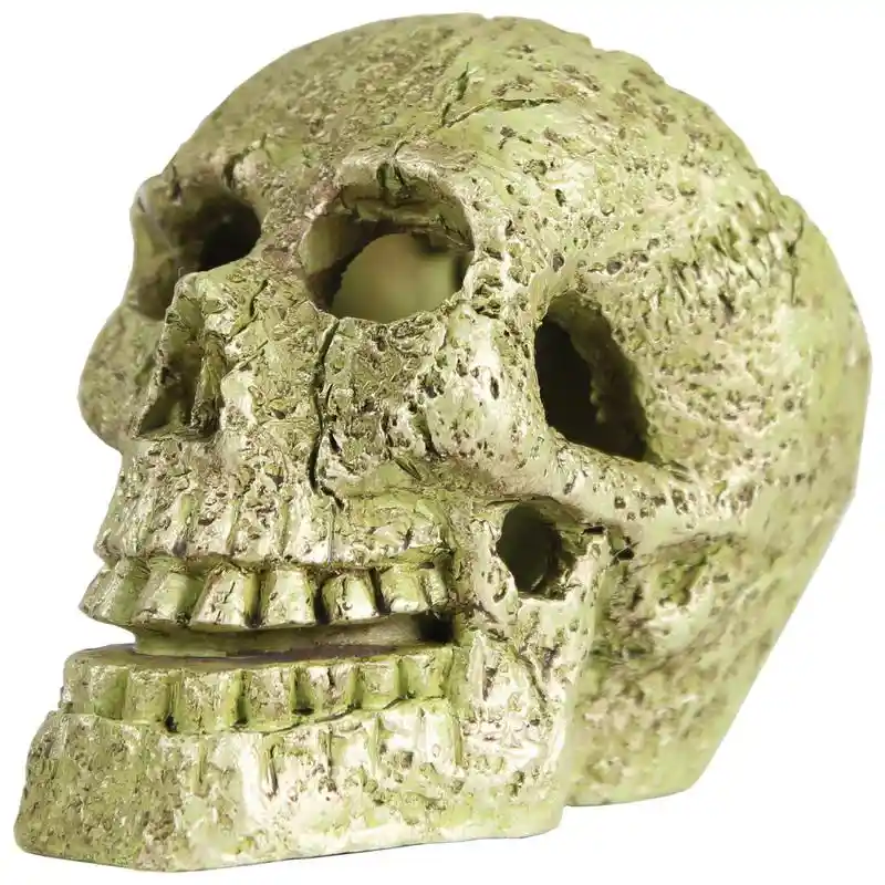 Glofish Skull Aquarium Ornament Small