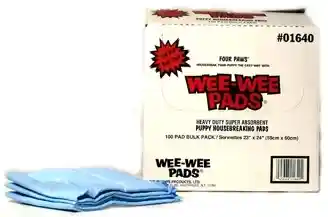 Wee Wee Pads 100 Pack Box