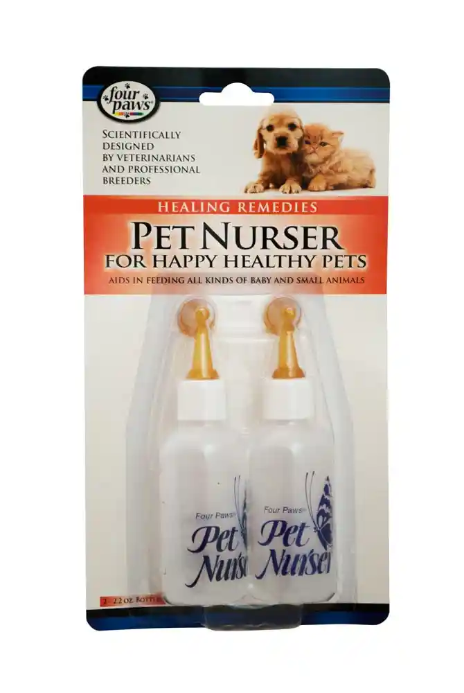 Four Paws Nurser Kit 2 oz Two Bottles