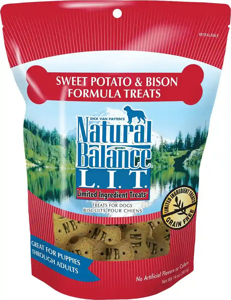 L.i.t. Limited Ingredient Treats Sweet Potato & Bison Formula Dog Treats 8-oz