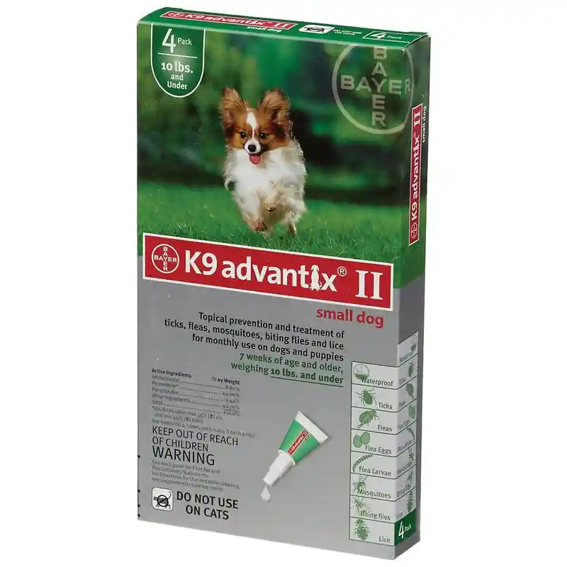 K9 Advantix Ii Small Dog 4-10 Lbs. 4 Pack