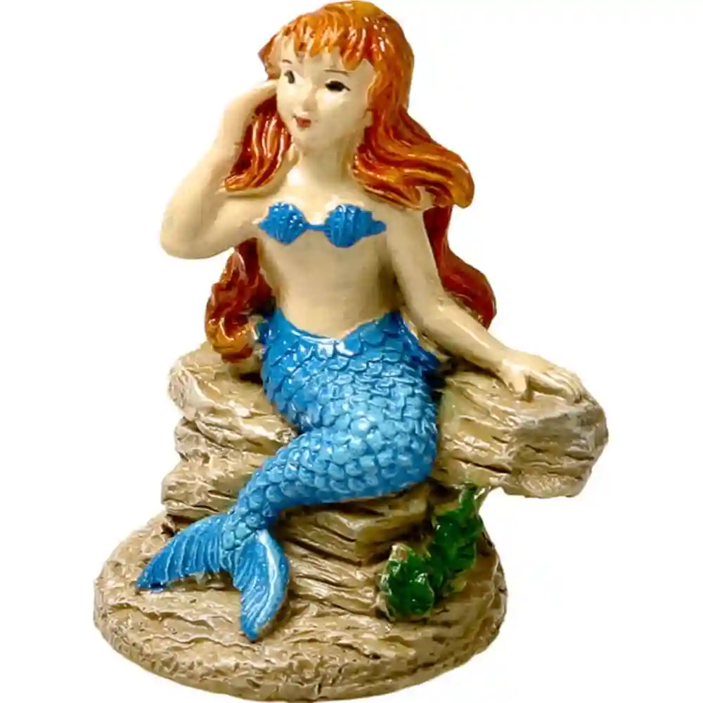 Ble Ornmt Poised Mermaid
