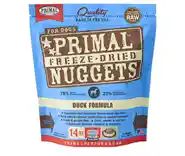Freeze Dried Nuggets Grain Free Duck Formula Dog Food 14-oz