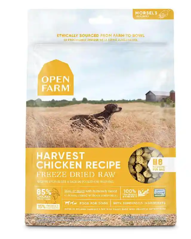 Open Farm Dog Chicken FD Raw Morsels 3.5oz