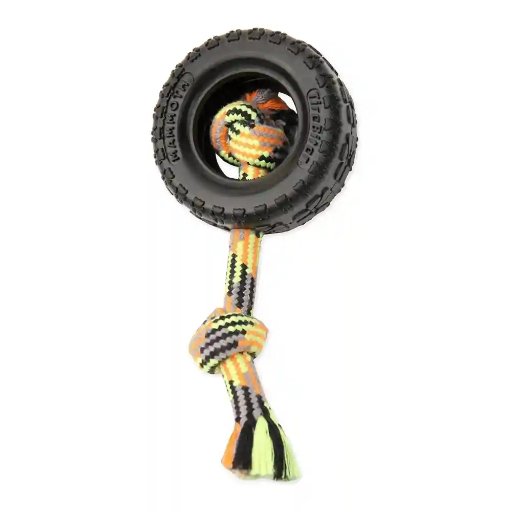 Tirebiter Ii With Rope Dog Toy Large 16.5 X 6.25 X 2.75"