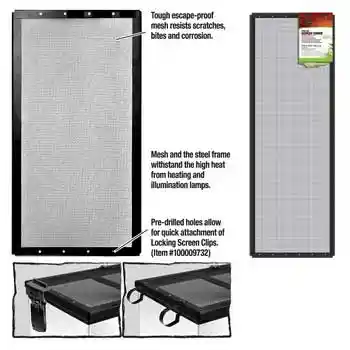 Zilla Screen Cover 36"x12" 30 Gallon-black