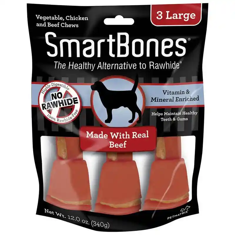 Smartbones Beef Large/3 Pk;