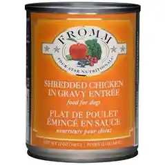 Four Star Shredded Grain Free Chicken In Gravy Entree Canned Dog Food 13-oz
