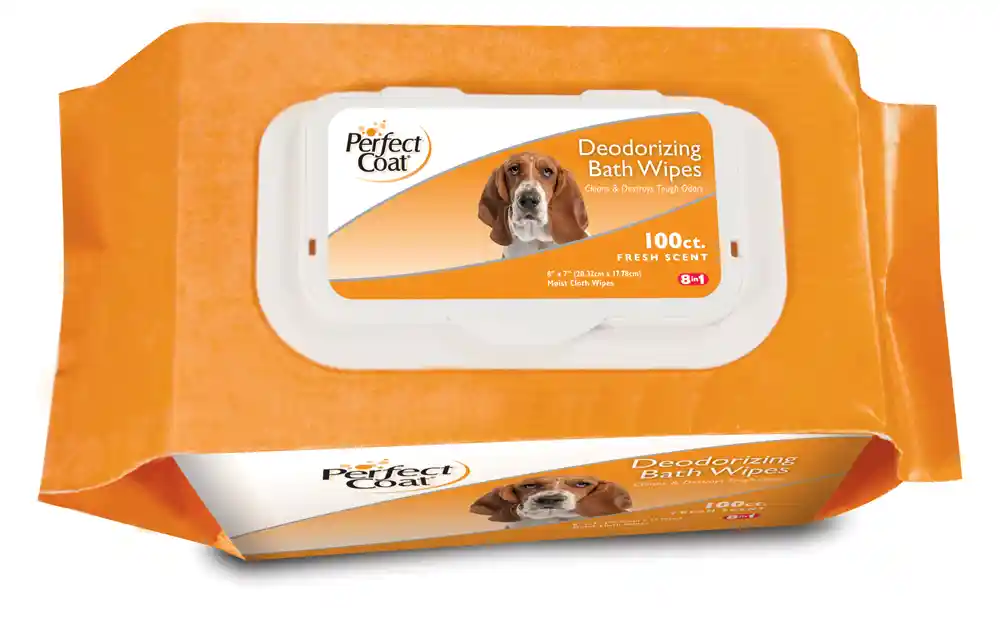 8in1 Bath Wipes Deodorizing Dog 100ct