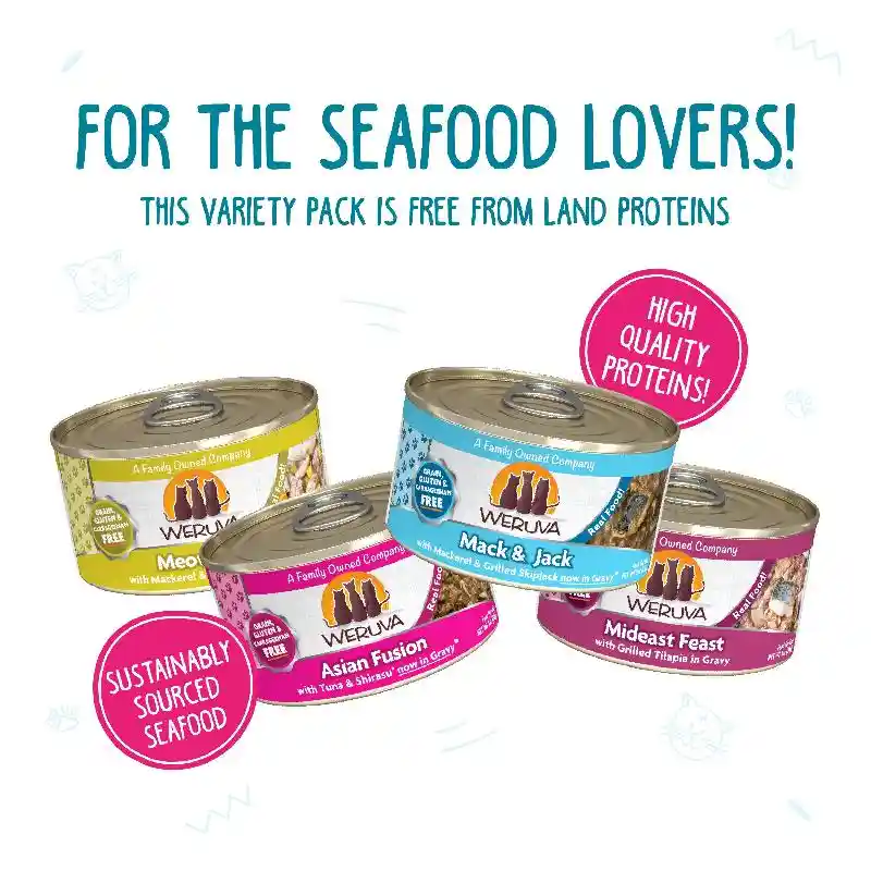 Weruva Cat Can 5 Oz Seafood And Eat It Variety 12/tr