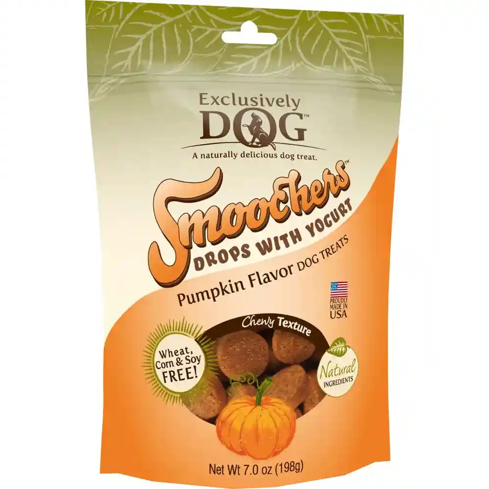Smoochers Drops W/ Yogurt Dog Treats Pumpkin 7 Oz