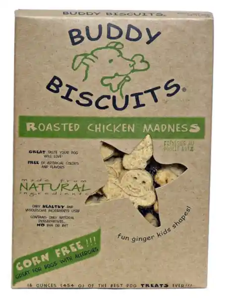 Buddy Biscuits Oven Baked Roasted Chicken Dog Treats 16-oz