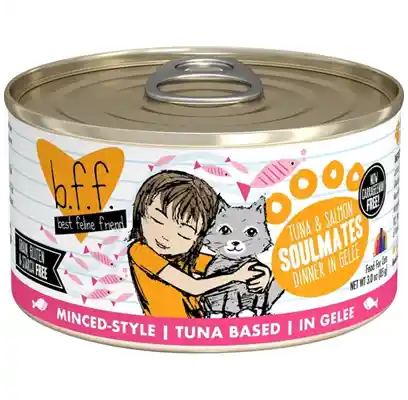 Bff Tuna & Salmon Soulmates In Gelee Canned Cat Food 3-oz
