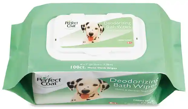 8in1 Bath Wipes Deodorizing Dog 100ct