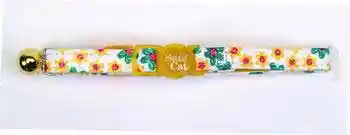 Flower Frenzy Safety Cat Collar Adj 3/8"x12"-yellow