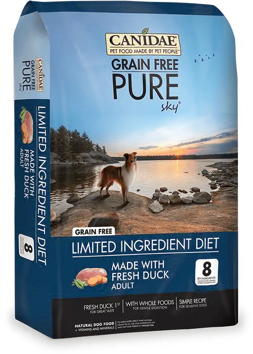 Grain-free Pure Sky Real Duck & Sweet Potato Recipe Dry Dog Food 4-lb